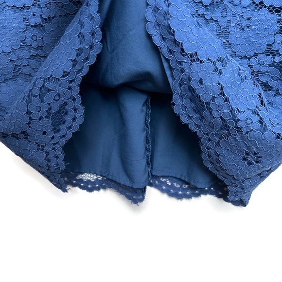 NANETTE LEPORE Lace Dress with Black Velvet Bow Long Sleeve Size 8 - Picture 3 of 10